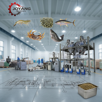 Ligne de production de machine extrudeuse pour la fabrication d'aliments flottants pour poissons (truites, poissons-chats, carpes, tilapias, koïs) et de nourriture pour crevettes