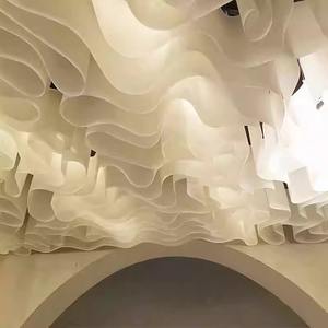 Candelabro de decoración de techo de papel texturizado francés ignífugo <span class=keywords><strong>Aeco</strong></span> de nuevos materiales para salón de banquetes - Product Image 2