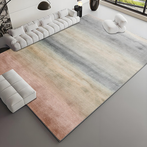 Alfombra Abstracta de Estilo Italiano, Rectangular, Imitación de Cachemira, Antideslizante, Decoración para el Hogar, Patrón Degradado Azul Beige H 092 - Product Image 5