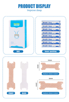 Bandes nasales anti-ronflement Orange Peel Sleep Strip, conçues sur mesure, écologiques, certifiées CE, soulagement de la douleur, marque Runkang