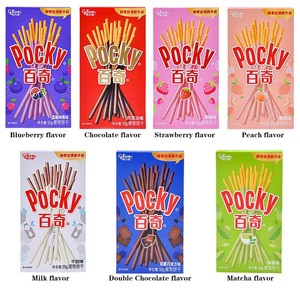 Vente en gros de biscuits Pocky Sticks 55g boîte d'emballage de biscuits croustillants enrobés de chocolat saveur fromage à la crème collations sucrées asiatiques - Product Image 2