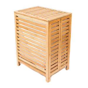 Meubles pour salle de bain Panier <span class=keywords><strong>à</strong></span> <span class=keywords><strong>linge</strong></span> pliant en bambou Panier de rangement pour vêtements sales avec doublure et poignées - Product Image 2