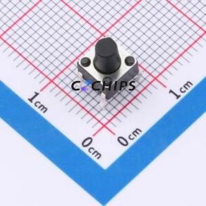 TS013-CBW1EH7.5 Tactile Switch Through hole-4P,6x6mm Switch Single Pole Single Throw Round Button 1.8N Through Hole - Product Image 1