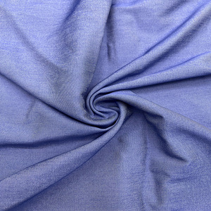 Solid Violet Smooth Pure Cotton Fabric Soft Breathable Textile For Summer T-shirt Dress <b>Blouse</b> Hanfu Garment Wholesale - Product Image 1