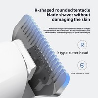 Tondeuse électrique pour animaux de compagnie et kit de toilettage - Matériel ABS rechargeable pour la coupe du pelage des pattes des chiens et des chats