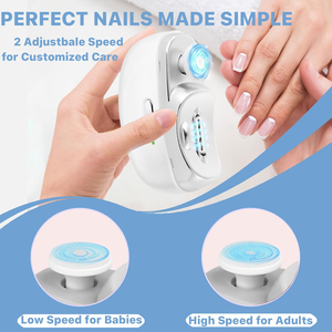 Coupe-ongles rechargeable en plastique avec lumière, ouverture large, coupe-ongles électrique portable pour les personnes âgées - Product Image 4