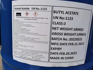 Temizlik maddesi cas 123-86-4 için kimyasal solvent bütil asetat n-bütil asetat