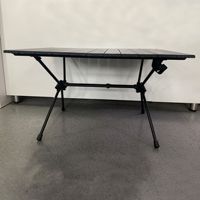 BNcompany DJZ-004 léger Portable hauteur réglable Table de pique-nique conception de rouleau d'oeufs en métal pour jardin Camping salle à manger en plein air