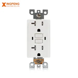 New designed american household gfci receptacle outlet 20 amp 125v copper quality