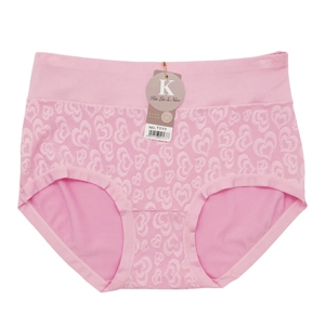 Vente en gros de culottes pour femmes toutes saisons slips doux Jacquard Design couleurs unies pour lingerie féminine - Product Image 3