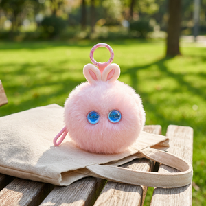 Llavero de rana verde de peluche con ojos iluminados y múltiples modos para mochilas - Product Image 2