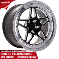 Beadlock untuk Velg Racing Forged Belak untuk Camaro Mustang Challenger Nissan GT-R Toyota Supra MK4 15 16 17 Inch 5x120 5x112