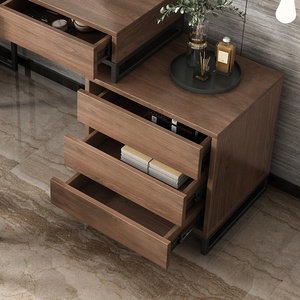 Tocador Simple de madera con espejo para dormitorio y apartamento, <span class=keywords><strong>mueble</strong></span> de almacenamiento, venta al por mayor - Product Image 4