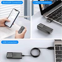 Portable MINI 2D Bluetooth Barcode Scanner 3 In1 Auto-détection 1D 2D QR Code Scanner pour PC POS iPad iPhone Tablette IOS Android