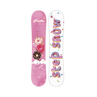 Nouveau snowboard en gros pour enfants et adolescents, modèle Veneer Donut, avec noyau en bois de peuplier et plaque inférieure frittée