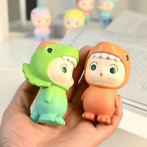 Colorful Dinosaur Figurines Resin Handmade Cartoon Animal Decor Home Desktop Ornaments DY2000 - Product Image 4