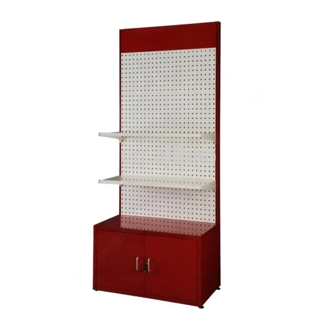 الطابق الدائمة Pegboard عرض أدوات التخزين رف معدني أداة الدائمة مع كابينة المعدات