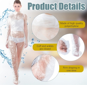 Feuille de plastique jetable épaisse pour enveloppement corporel, 47 x 82 pouces, pour <span class=keywords><strong>couverture</strong></span> de sauna et sac de sauna <span class=keywords><strong>infrarouge</strong></span> <span class=keywords><strong>lointain</strong></span> - Product Image 2