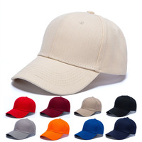 Lot en gros de casquettes de baseball ajustables, unies et vierges, couleur unie