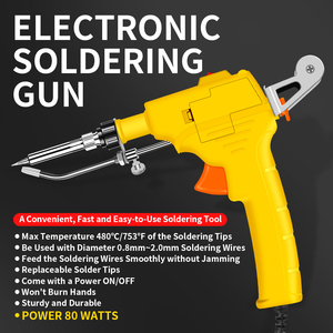 Führen Sie die Löt drähte reibungslos austauschbare Löt spitzen 80W Electronic Solde ring Gun Tools Kit - Product Image 2