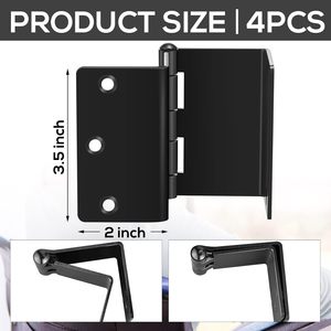 Divine 3.5 pouces Swing Offset Charnières à quatre volets <span class=keywords><strong>pour</strong></span> meubles d'armoire - Product Image 2