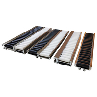 Pièces de convoyeur d'usine, cadre en alliage d'aluminium, poulie à rouleaux, bande transporteuse en nylon pour l'alimentation, les boissons, la construction, vitesse réglable