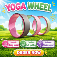Roue de yoga multifonctionnelle MJD, adaptée au yoga, au Pilates, aux étirements, à l'entraînement physique et au studio.