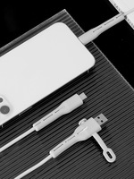 Protector de Cable para Teléfono, Apto para Todas las Líneas de Datos de Celulares, Protector de Cable Flexible de Silicona