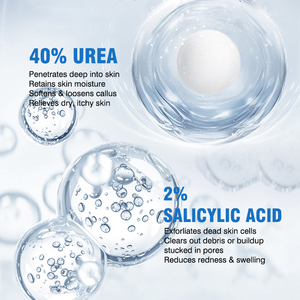 Productos OEM Personalizados para el Cuidado de Manos y Pies, <span class=keywords><strong>Crema</strong></span> para Pies con <span class=keywords><strong>Urea</strong></span> al 40%, Hidratante y Anti-Grietas para Piel Áspera, Gruesa, Seca y Agrietada, Callosidades - Product Image 6