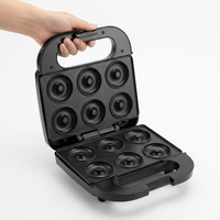 Großhandel Hocheffiziente Multifunktions-Donut-Maschine 750W mit 6 Löchern, Kommerzielle Waffeleisen für Hotels und Supermärkte, Kinderfreundlich