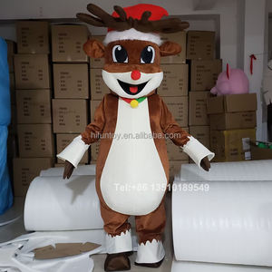 Funtoys-Elan <span class=keywords><strong>de</strong></span> Noël, <span class=keywords><strong>cerf</strong></span>, orignal, mascotte personnalisée, costume <span class=keywords><strong>de</strong></span> dessin animé pour adulte, Halloween, carnaval, anime - Product Image 1
