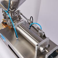 Machine de remplissage semi-automatique à piston pour salsa, condiments, gelée, yaourt, chocolat, sauce tomate, beurre de cacahuète, crème cosmétique et pâtes