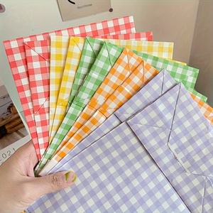 Tấm plaids mô giấy đầy màu sắc kiểm tra pastel Quà Tặng Giấy Gói trang trí nghệ thuật giấy cho sinh nhật DIY Thủ công mỹ nghệ trang trí nội thất - Product Image 4