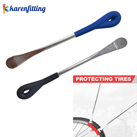 Juego de 2 Palas para Neumáticos de Acero Endurecido, Palanca para Neumáticos con Mango Antideslizante, Herramienta Manual para Cambio y Reparación de Neumáticos de Motocicleta, ATV y Bicicleta de Montaña