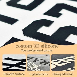 Etiquetas de Silicona Termoadhesivas, Parches de Goma Impresos en 3D, Adhesivos Personalizados Termoadhesivos, Logotipos de Vinilo Termotransferibles para Camisetas y Ropa - Product Image 5