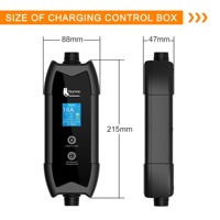 Chargeur EV portable feyree 16A monophasé avec prise NACS pour voitures Tesla, chargeur EV AC de haute qualité, réglage du courant, chargeur de voyage