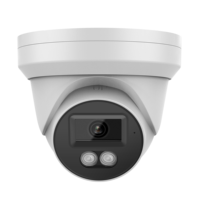 Caméra IP tourelle POE couleur 8MP avec micro intégré, recherche intelligente des personnes et des véhicules, Plug and Play, caméra réseau HIK NVR
