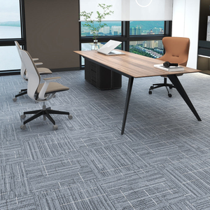 Modern Minimalist Grid Pattern Carpet Tile Anti-stain Commercial Flooring Modular Carpet Tile For Executive Office Project - Product Image 1