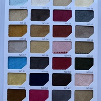 Tissu en suède tricoté warp 100% polyester 150 GSM avec revêtement PU confortable pour textile de maison, chaussures, pantoufles, doublure d'hôtel
