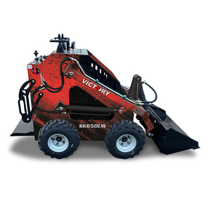 Broyeur de souches à faible consommation de carburant chinois, mini chargeuse sur pneus de 300 kg, moteur <span class=keywords><strong>Honda</strong></span>, pompe <span class=keywords><strong>hydrostatique</strong></span>, boîte de vitesses - Product Image 5