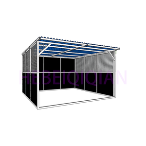 工場出荷価格 亜鉛メッキ鋼製 馬小屋厩舎 馬房 仮設厩舎/屋根付きシェルター - Product Image 3