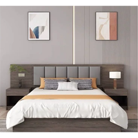 Maßgefertigte Luxuriöse Moderne Panel-Hotelzimmer-Komplettausstattung Kleiderschrank Nachttisch TV-Schreibtische für Apartment-Vermietung Geschäftshotels