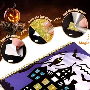 Jumon Magical Foil Art <b>Kits</b> Eco-friendly Paper Cartoon Handmade Fun DIY Gift Creative Birthday Theme Drawing Toys Set Safe T-43 - Product Image 4