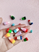 Breloques en résine 3D, maïs sucré réaliste 25 mm, breloques bonbons d'Halloween pour bijoux, porte-clés, pendentifs, fournitures pour slime, loisirs créatifs