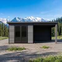 Abri de jardin mobile moderne en bois et acier EASYGREEN série D, protection UV, construction robuste et écologique