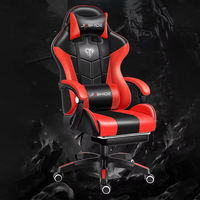 Chaise de jeu PC en cuir ergonomique inclinable confortable de haute qualité à prix abordable, chaise de bureau pivotante moderne économique