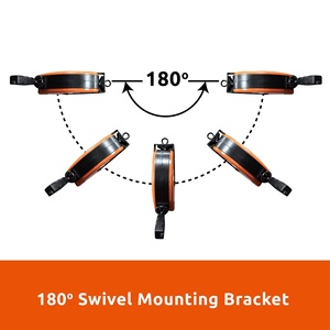 Linsheng trần hoặc treo tường 16/3 Gauge dây điện với 3 ổ cắm điện cho nhà để xe & hội thảo 30 ft có thể thu vào mở rộng dây <span class=keywords><strong>Reel</strong></span> - Product Image 5