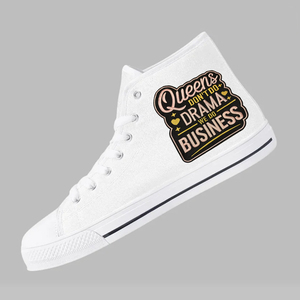 Toppe Ricamate in Tessuto con Design 'Queens Don't Do Drama' Pronte da Applicare con Ferro da Stiro, Prezzo all'Ingrosso, Alta Qualità - Product Image 3