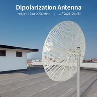 Backhaul de larga distancia 34dBi y enlaces de datos punto a punto para Rocket M5 UBNT cambium Mimosa Monster Dish