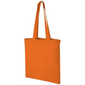 Bolsa de Mano Cuadrada de Algodón de 140g, Color Naranja, Asas Largas, Uso Promocional, Italia - Product Image 1